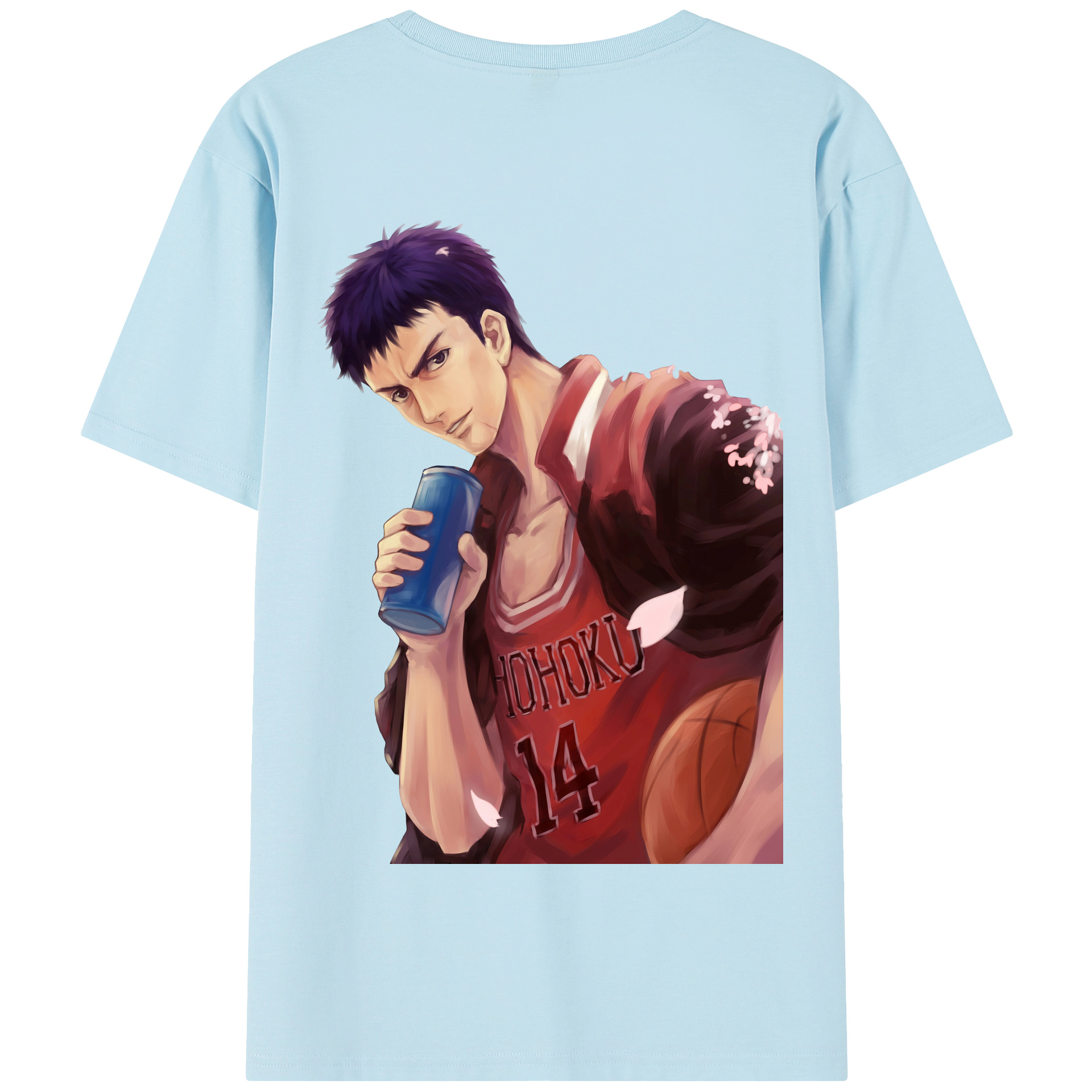 SLAM DUNK／スラムダンク 綿100％半袖Tシャツ（背面プリント）